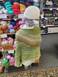 Striped Green Shawl Color Affection-Nancy's Alterations and Yarn Shop