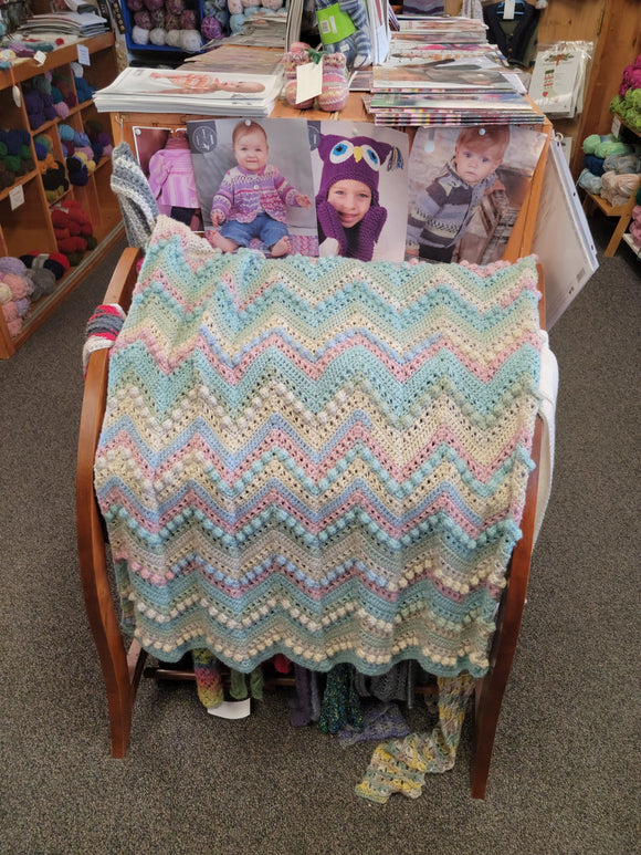 Crochet Hugs & Kisses Baby Blanket-Nancy's Alterations and Yarn Shop