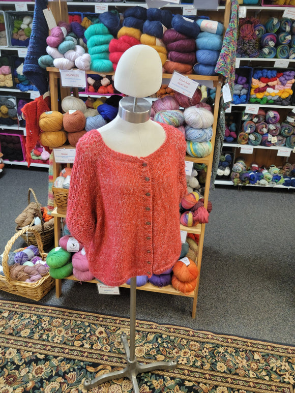 Red Sweater Blouse-Nancy's Alterations and Yarn Shop