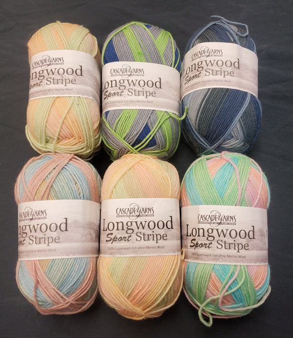 Cascade Yarns Longwood Sport Stripe-Nancy's Alterations and Yarn Shop